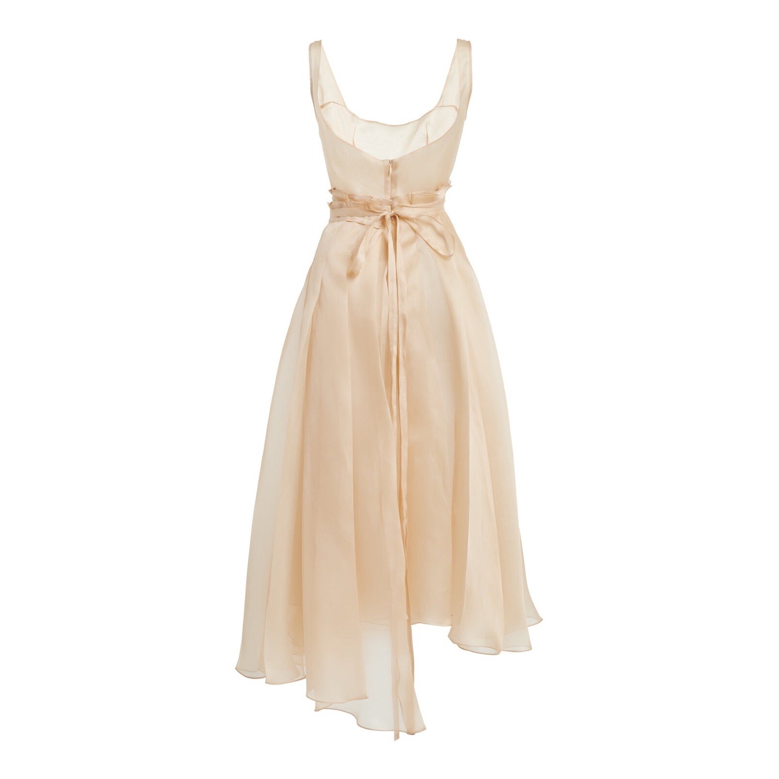 $2035 A.W.A.K.E. Mode Organdy Pleated Organza Silk Dress Size 38/Us2 — image 4 of 8